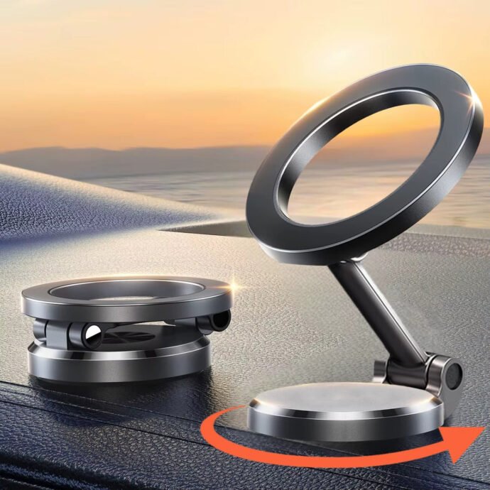 Support de Téléphone Magnétique pour Voiture – Rotation 1080° | Universel iPhone & Android GA - Image 2